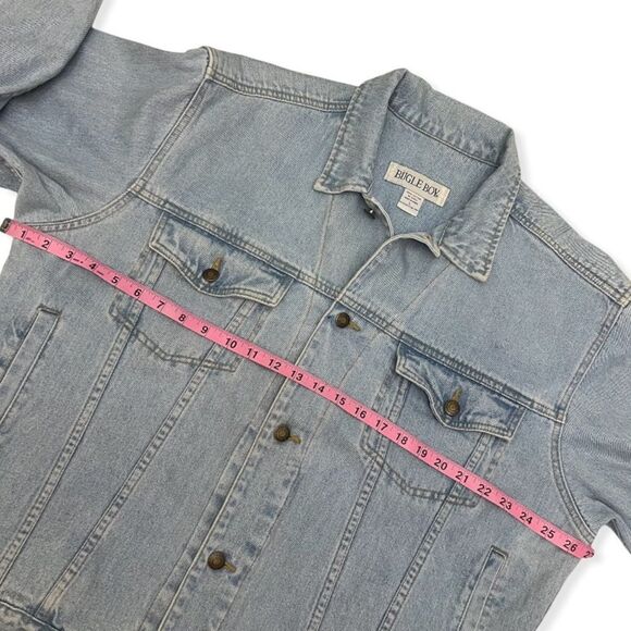 VINTAGE BUGLE BOY DENIM TRUCKER JACKET - Picture 8 of 12
